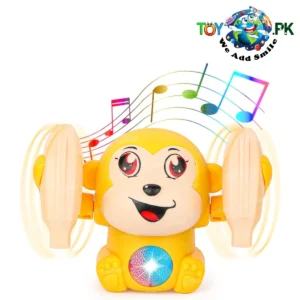 Light Up Dancing Rolling Musical Monkey