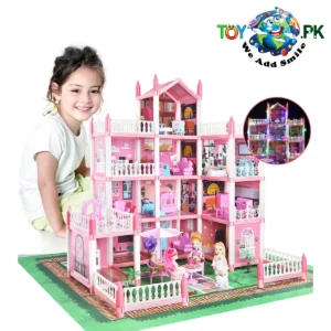 4 Story Fantasy Light Up Dollhouse