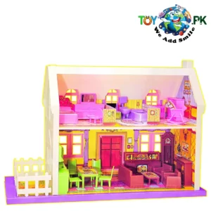 Interactive Dollhouse with Complete Rooms
